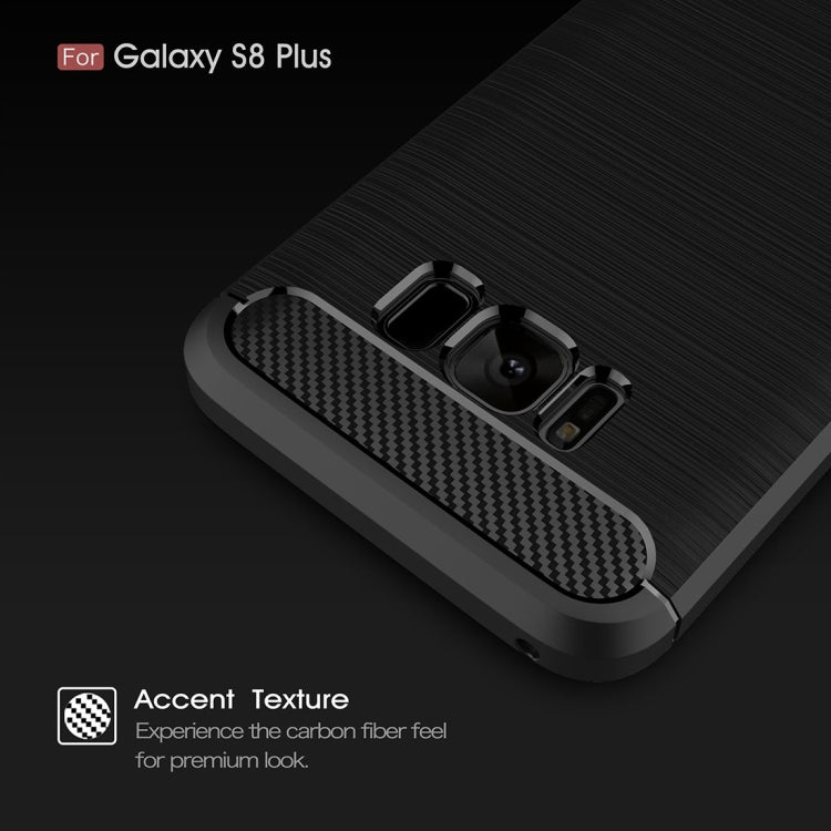For Galaxy S8 + / G9550 Brushed Carbon Fiber Texture Shockproof TPU Protective Cover Case, For Galaxy S8 + / G9550, For Samsung Galaxy S8 + / G9550
