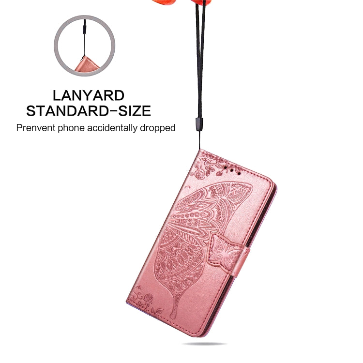 Butterfly Love Flowers Embossing Horizontal Flip Leather Case for Galaxy A50, with Holder & Card Slots & Wallet & Lanyard, For Galaxy A50