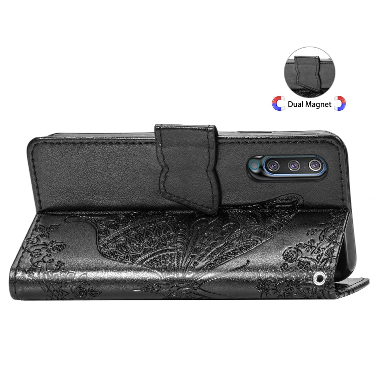 Butterfly Love Flowers Embossing Horizontal Flip Leather Case for Galaxy A70, with Holder & Card Slots & Wallet & Lanyard, For Galaxy A70