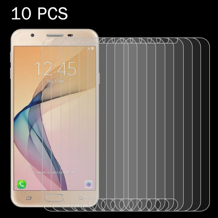 10 PCS For Galaxy J5 Prime 0.26mm 9H Surface Hardness 2.5D Explosion-proof Tempered Glass Screen Film, 10pcs
