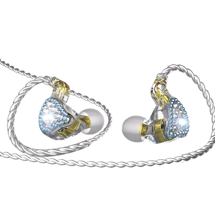 CVJ Liuli 3.5mm In-ear Wired Headphones,Length 2.5m, Without microphone 2.5m (Blue), Without microphone 2.5m (Red)