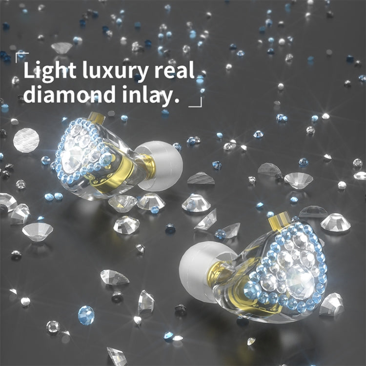 CVJ Liuli 3.5mm In-ear Wired Headphones,Length 2.5m, Without microphone 2.5m (Red), Without microphone 2.5m (Blue)