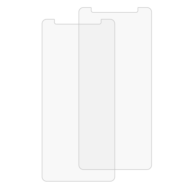 Lot de 2 protections d'écran en verre trempé pour Galaxy A8 (2018), dureté 9H, 0,26 mm, bords incurvés 2,5D, pour Galaxy A8 (2018)