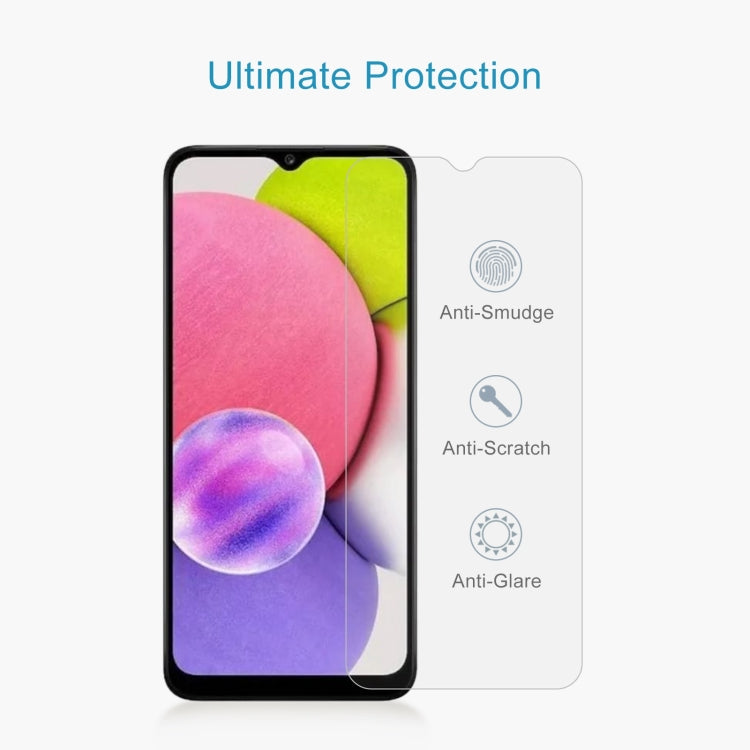 0.26mm 9H 2.5D High Aluminum Tempered Glass Film For Samsung Galaxy A04s / A04 / A04e / M04 / F04, For Samsung Galaxy A04s / A04 / A04e / M04 / F04