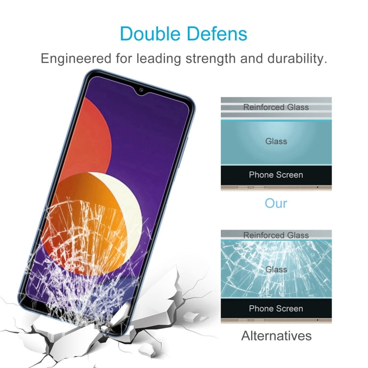 Film en verre trempé aluminium haute résistance 0,26 mm 9H 2,5D pour Samsung Galaxy A12 5G / A12 / A12 Nacho / M12 / A13 5G