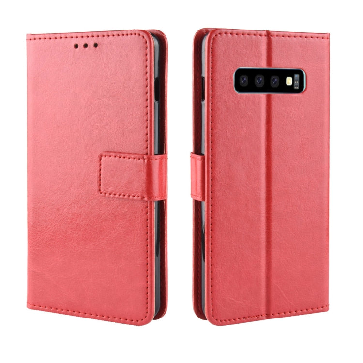 Retro Crazy Horse Texture Horizontal Flip Leather Case for Galaxy S10 (5G), with Holder & Card Slots & Photo Frame, For Galaxy S10 (5G)