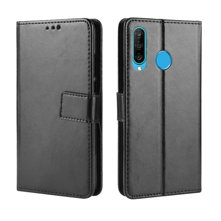 Retro Crazy Horse Texture Horizontal Flip Leather Case for Galaxy M30, with Holder & Card Slots & Photo Frame, For Galaxy M30