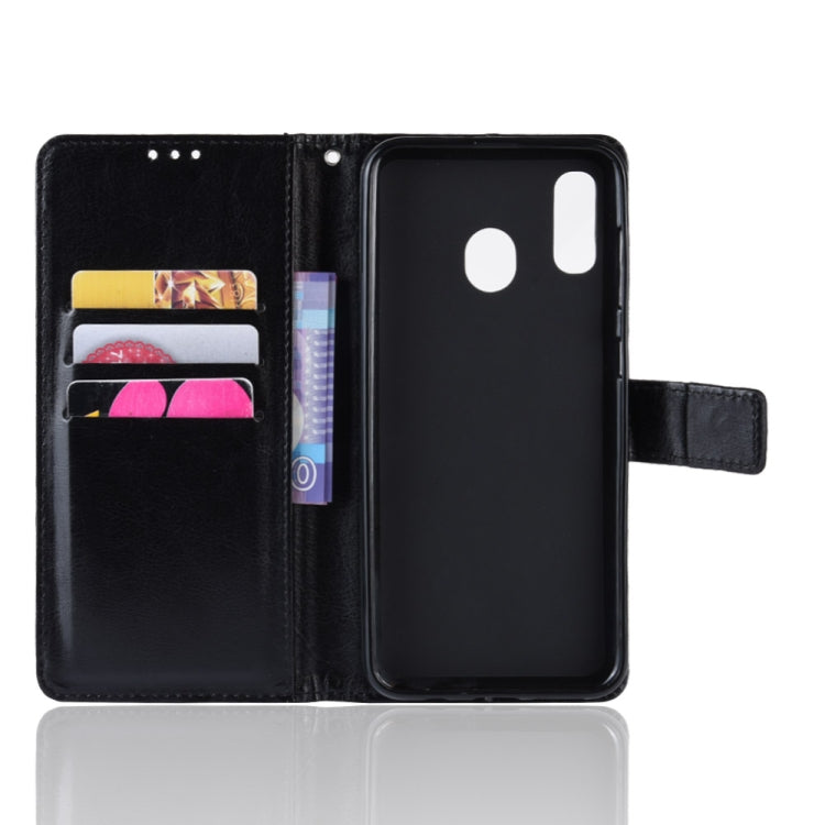 Retro Crazy Horse Texture Horizontal Flip Leather Case for Galaxy A20/A30, with Holder & Card Slots & Photo Frame, For Galaxy A20/A30, For Galaxy A20