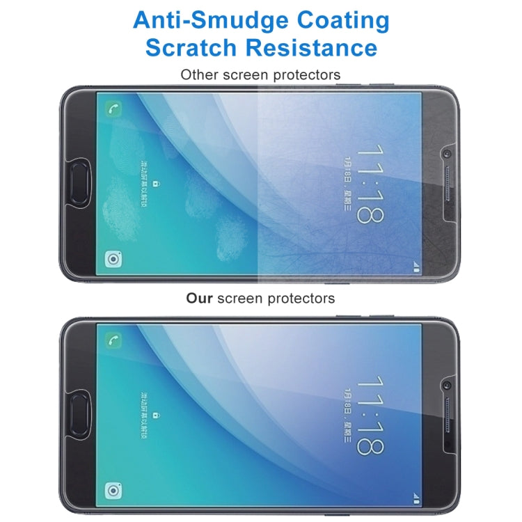 Film en verre trempé 0,26 mm 9H 2,5D pour Galaxy C7 Pro (1 pièce)