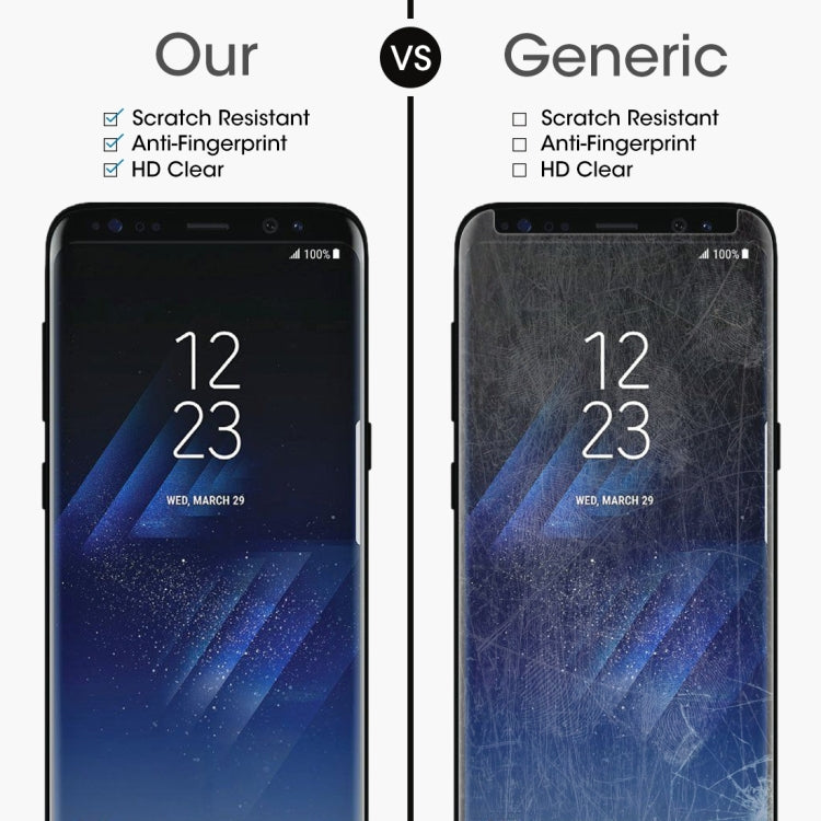 For Galaxy S8+ / G955 0.26mm 9H Surface Hardness 3D Explosion-proof Non-full Screen Curved Case Friendly Tempered Glass Film with Fully Adhesive