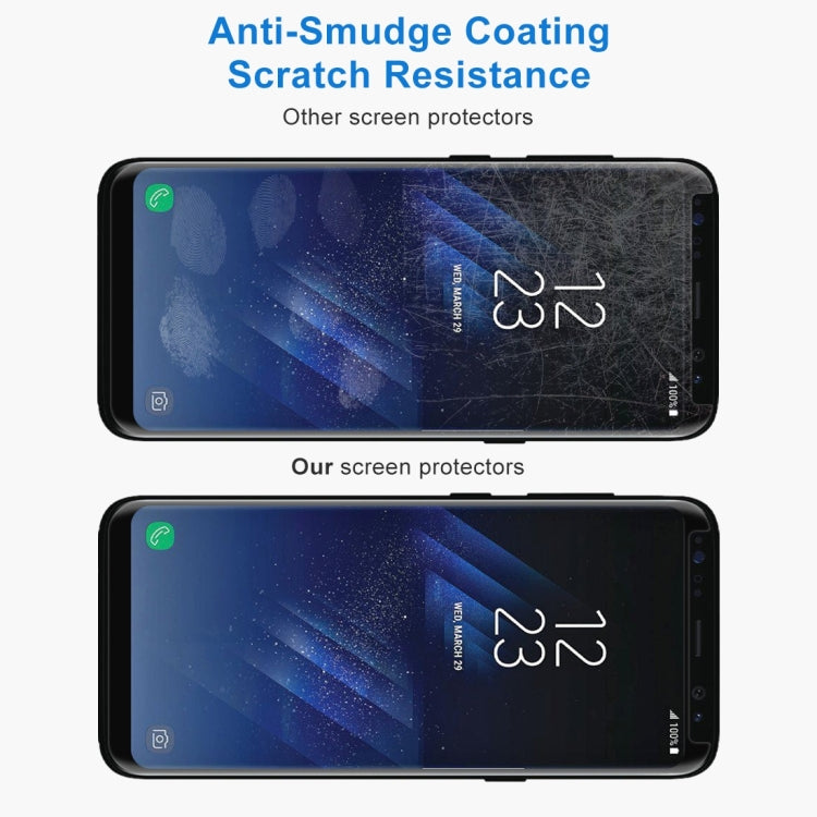For Galaxy S8+ / G955 0.26mm 9H Surface Hardness 3D Explosion-proof Non-full Screen Curved Case Friendly Tempered Glass Film with Fully Adhesive