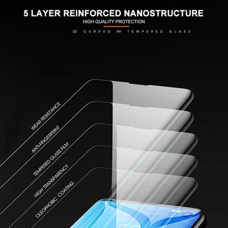 UV Liquid Curved Tempered Glass for  Galaxy Note 10,Support Fingerprint Unlock