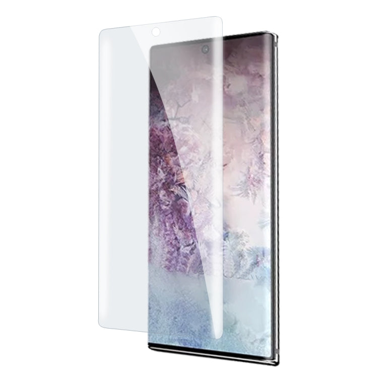 Verre trempé incurvé liquide UV pour Galaxy Note 10 Pro, compatible avec le déverrouillage par empreinte digitale, pour Samsung Galaxy Note 10 Pro
