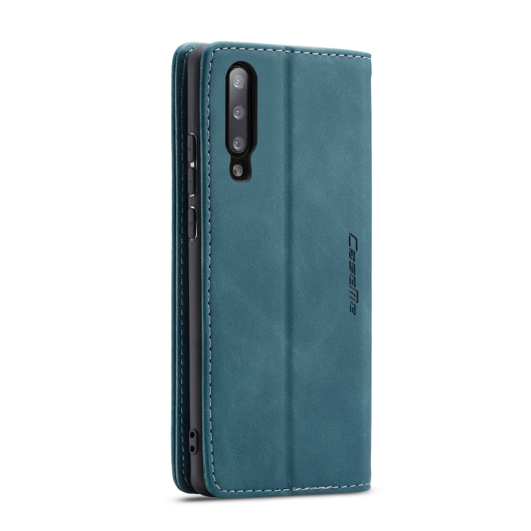 CaseMe-013 Multifunctional Retro Frosted Horizontal Flip Leather Case for Galaxy A70, with Card Slot & Holder & Zipper Wallet & Photo Frame