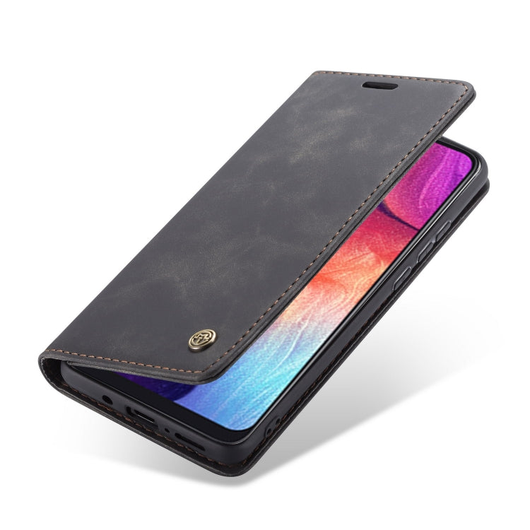CaseMe-013 Multifunctional Retro Frosted Horizontal Flip Leather Case for Galaxy A30S / A50S / A50, with Card Slot & Holder & Zipper Wallet & Photo Frame, For Galaxy A50