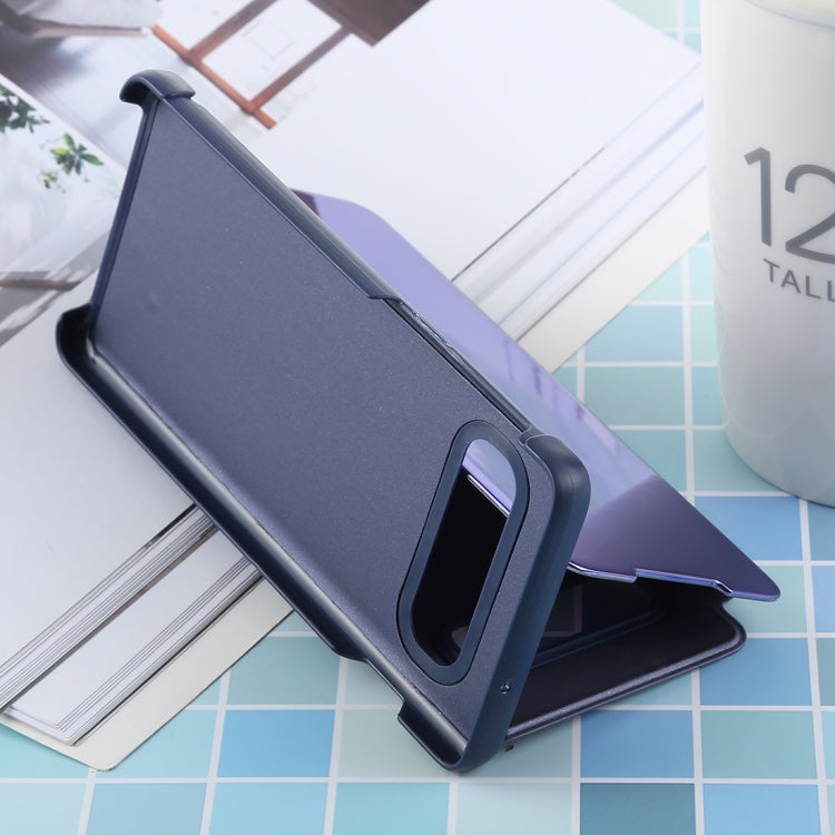 PU Electroplating Mirror Horizontal Flip Leather Case for Galaxy S10 Plus, with Holder, For Galaxy S10 Plus