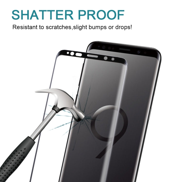 Lot de 25 protections d'écran en verre trempé HD pour Galaxy S9, dureté 9H, bords incurvés 3D, anti-rayures, pour Galaxy S9 (25 pièces).