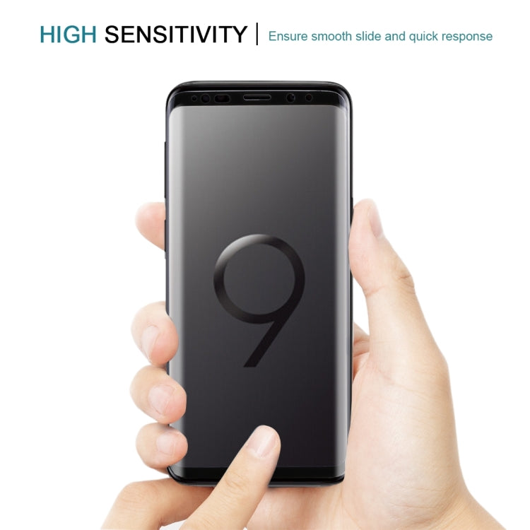Lot de 25 protections d'écran en verre trempé HD pour Galaxy S9, dureté 9H, bords incurvés 3D, anti-rayures, pour Galaxy S9 (25 pièces).