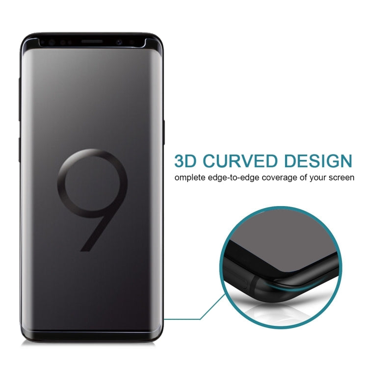 Lot de 25 protections d'écran en verre trempé HD pour Galaxy S9, dureté 9H, bords incurvés 3D, anti-rayures, non intégrales (25 pièces), pour Galaxy S9
