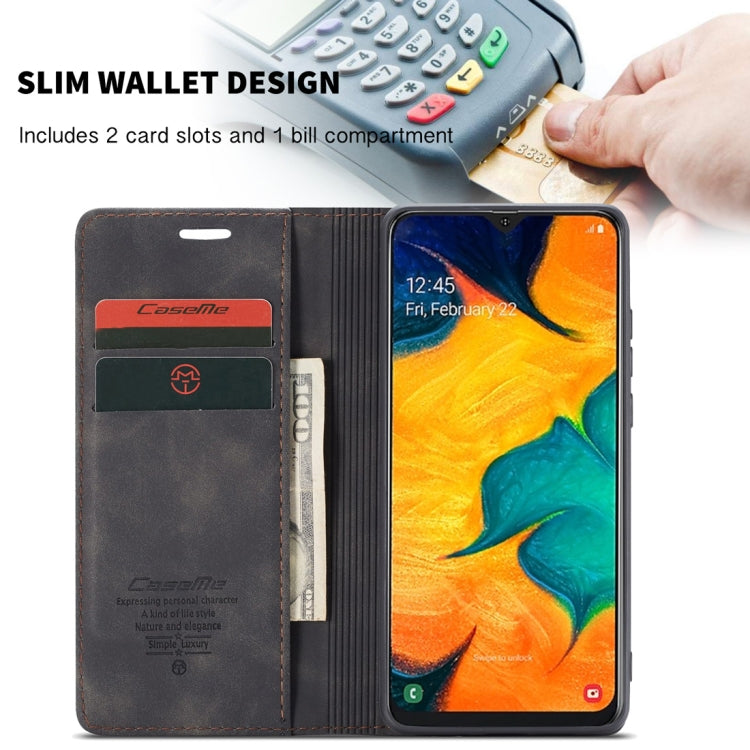 CaseMe-013 Multifunctional Retro Frosted Horizontal Flip Leather Case for Galaxy A40, with Card Slot & Holder & Wallet, For Galaxy A40