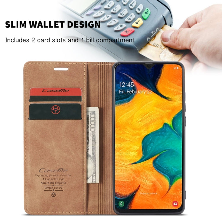 CaseMe-013 Multifunctional Retro Frosted Horizontal Flip Leather Case for Galaxy A40, with Card Slot & Holder & Wallet, For Galaxy A40