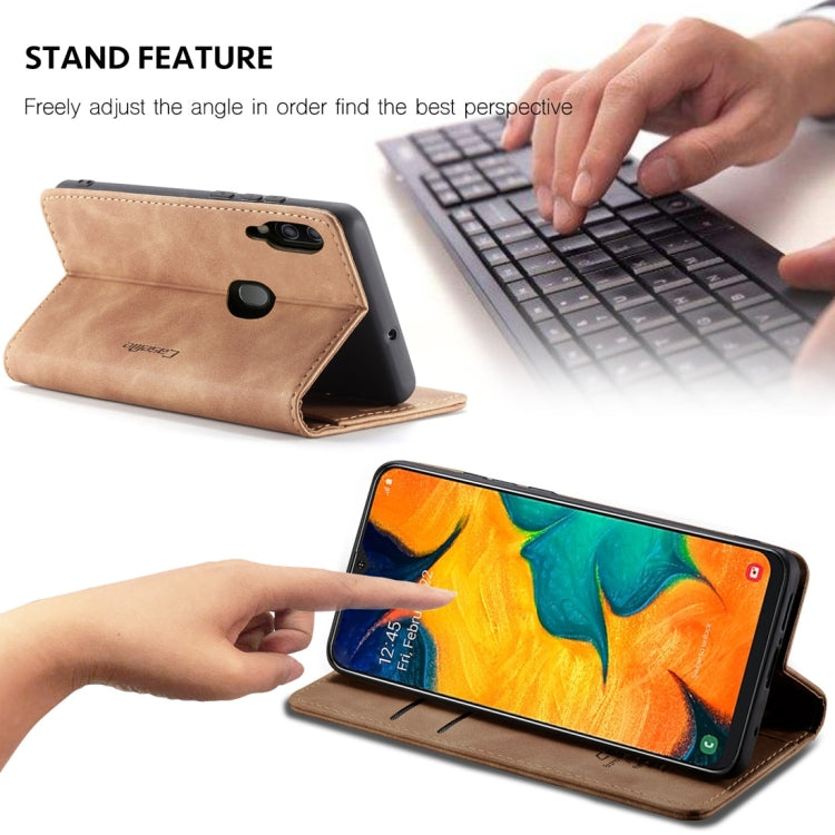 CaseMe-013 Multifunctional Retro Frosted Horizontal Flip Leather Case for Galaxy A40, with Card Slot & Holder & Wallet, For Galaxy A40
