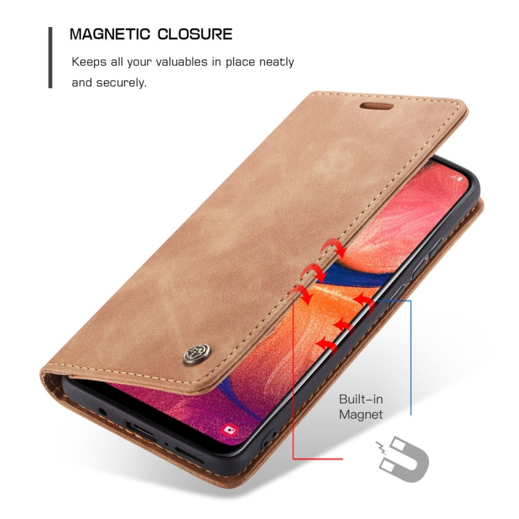 CaseMe-013 Multifunctional Retro Frosted Horizontal Flip Leather Case for Galaxy A20 / A30, with Card Slot & Holder & Wallet, For Galaxy A20 / A30