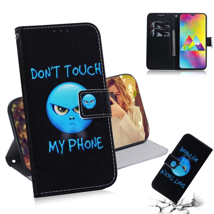 Anger Pattern Coloured Drawing Horizontal Flip Leather Case for Galaxy M20, with Holder & Card Slots & Wallet, For Galaxy M20