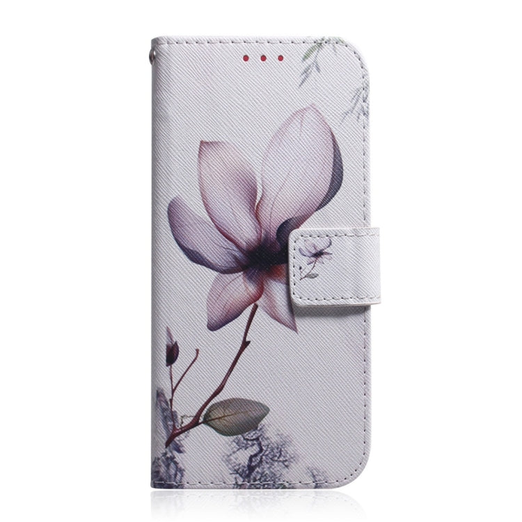 Magnolia Flower Pattern Coloured Drawing Horizontal Flip Leather Case for Galaxy M20, with Holder & Card Slots & Wallet, For Galaxy M20