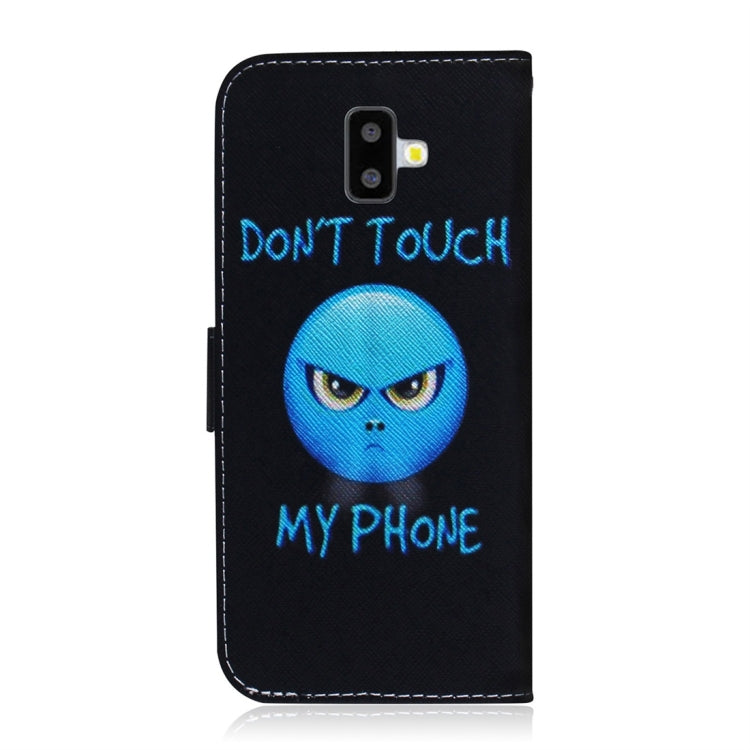 Anger Pattern Coloured Drawing Horizontal Flip Leather Case for Galaxy J6 Plus, with Holder & Card Slots & Wallet, For Galaxy J6 Plus