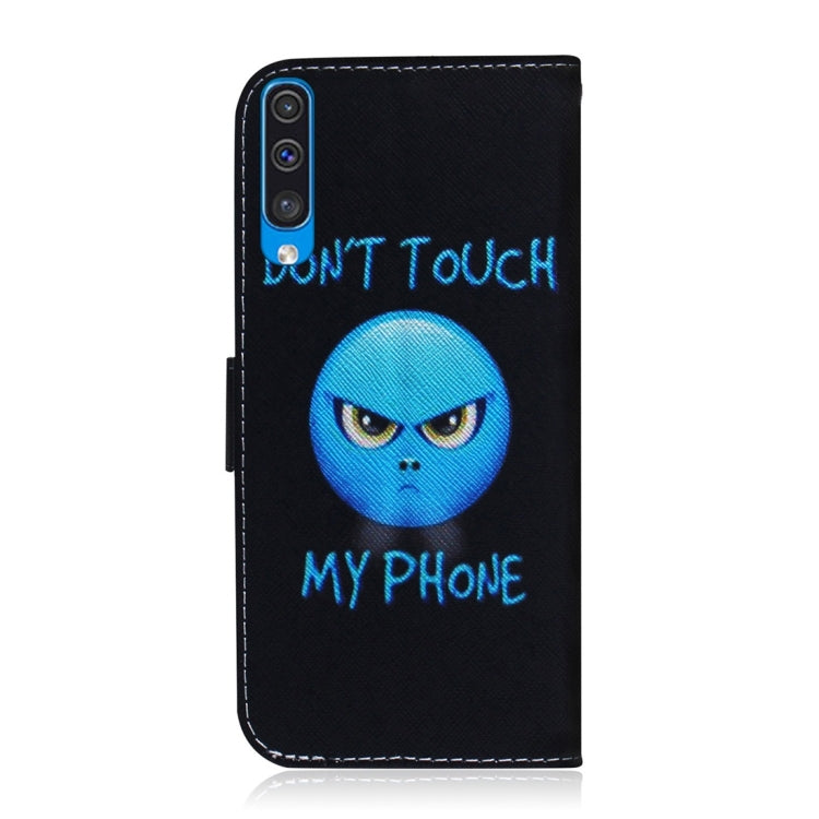 Anger Pattern Coloured Drawing Horizontal Flip Leather Case for Galaxy A50, with Holder & Card Slots & Wallet, For Galaxy A50