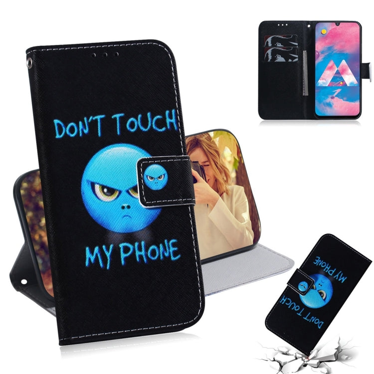 Anger Pattern Coloured Drawing Horizontal Flip Leather Case for Galaxy M30, with Holder & Card Slots & Wallet, For Galaxy M30