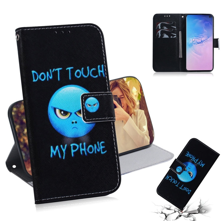 Anger Pattern Coloured Drawing Horizontal Flip Leather Case for Galaxy S10, with Holder & Card Slots & Wallet, For Samsung Galaxy S10
