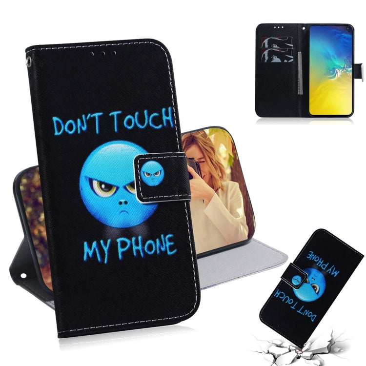 Anger Pattern Coloured Drawing Horizontal Flip Leather Case for Galaxy S10 E, with Holder & Card Slots & Wallet, For Galaxy S10 E