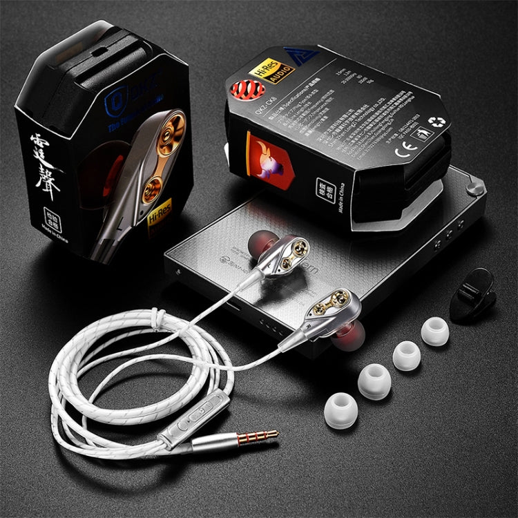 QKZ CK8 HiFi In-ear Four Unit Sports Music Headphones