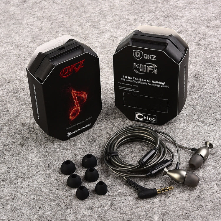 QKZ DM2 High Quality In-ear Sports Music Headphones, Microphone Version