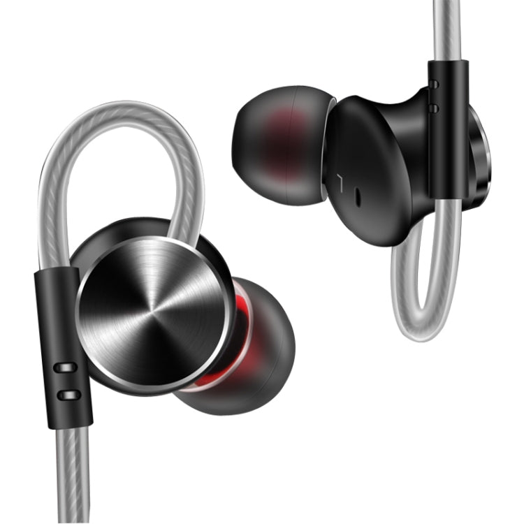 QKZ DM10 High-quality In-ear All-metal Sports Music Headphones, Microphone Version, Black