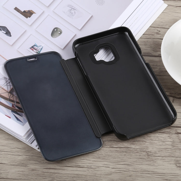 Electroplating Mirror Horizontal Flip Case for Galaxy J2 Core, with Holder, Galaxy J2 Core