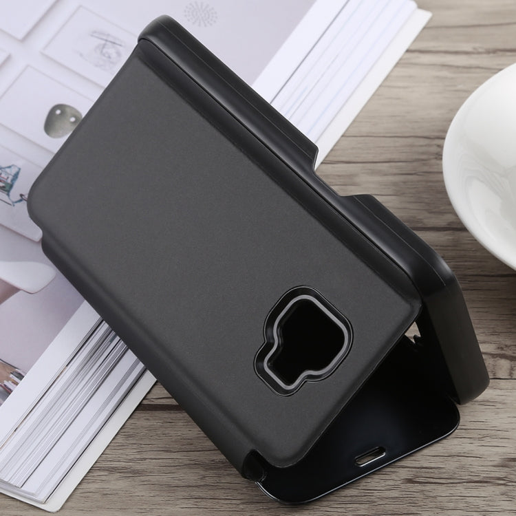 Electroplating Mirror Horizontal Flip Case for Galaxy J2 Core, with Holder, Galaxy J2 Core