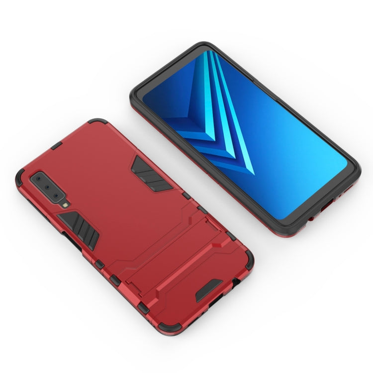 Shockproof PC + TPU Case for Galaxy A7 (2018), with Holder, For Samsung Galaxy A7 (2018)