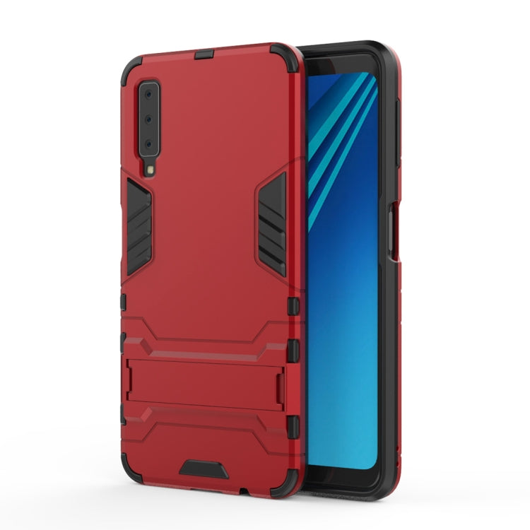 Shockproof PC + TPU Case for Galaxy A7 (2018), with Holder, For Samsung Galaxy A7 (2018)