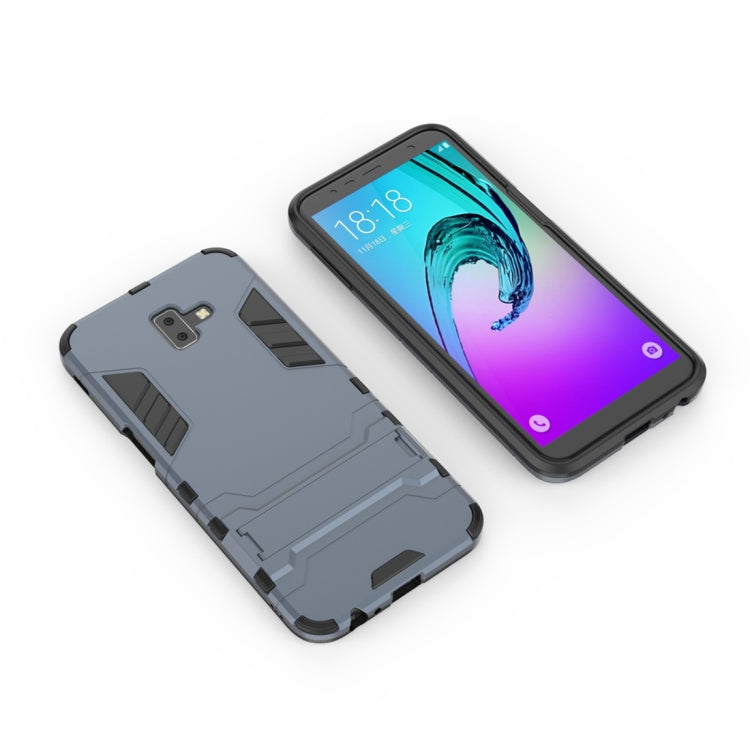 Shockproof PC + TPU Case for Galaxy J6+, with Holder, For Samsung Galaxy J6+