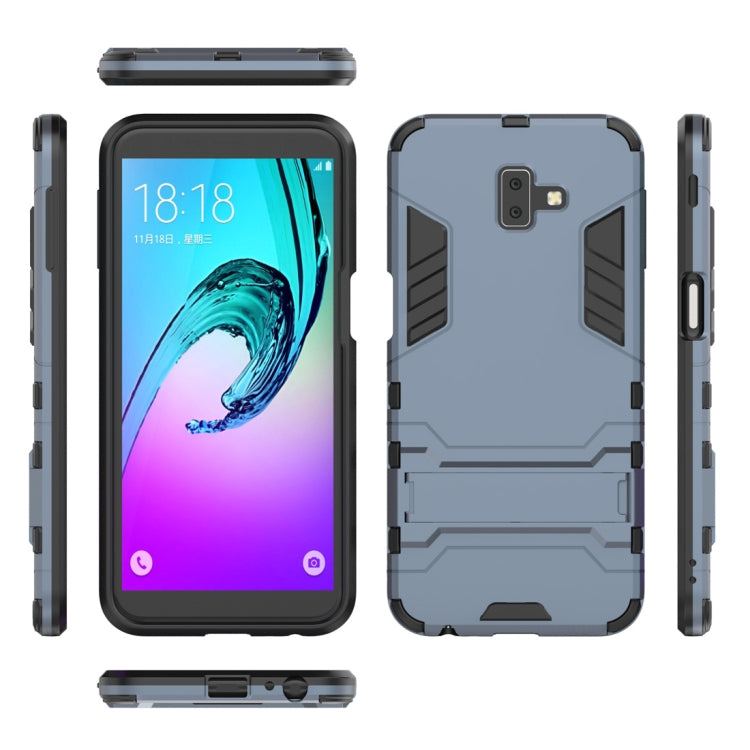 Shockproof PC + TPU Case for Galaxy J6+, with Holder, For Samsung Galaxy J6+