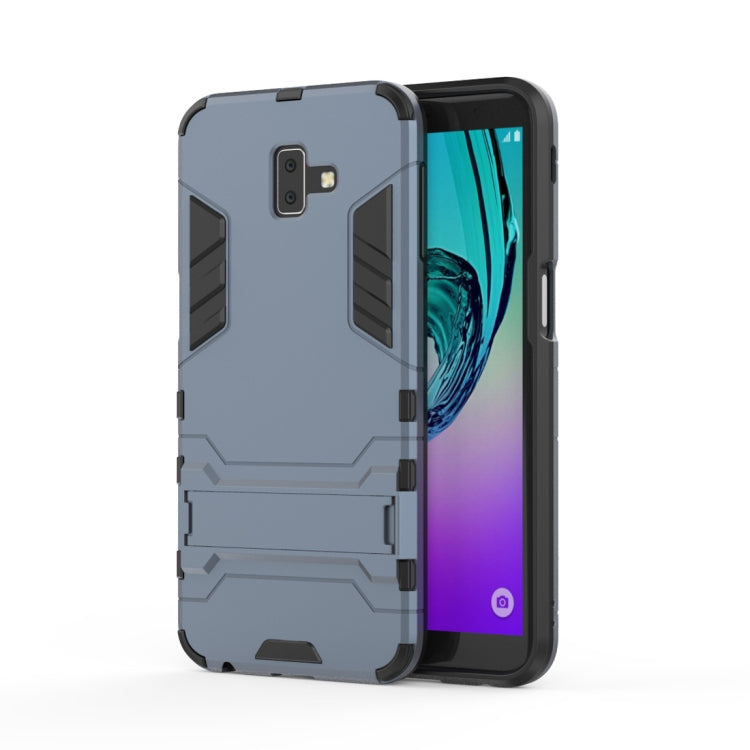 Shockproof PC + TPU Case for Galaxy J6+, with Holder, For Samsung Galaxy J6+