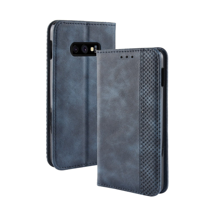 Magnetic Buckle Retro Texture Horizontal Flip Leather Case for Galaxy S10e, with Holder & Card Slots & Wallet, For Galaxy S10e