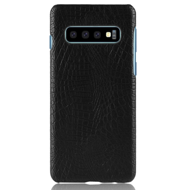 Shockproof Crocodile Texture PC + PU Case for Galaxy S10, For Galaxy S10