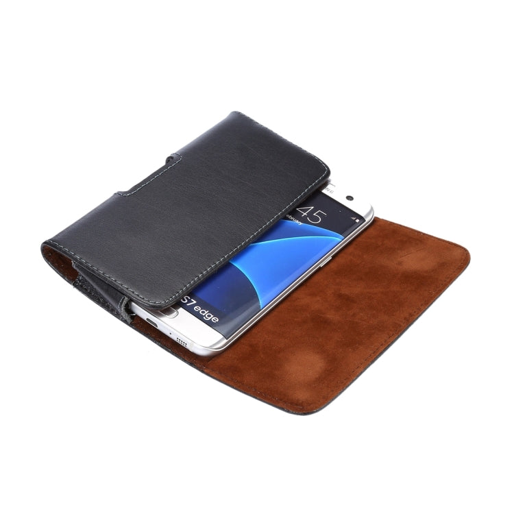 Étui à rabat vertical en cuir avec boucle arrière pour Galaxy S7 Edge / G935