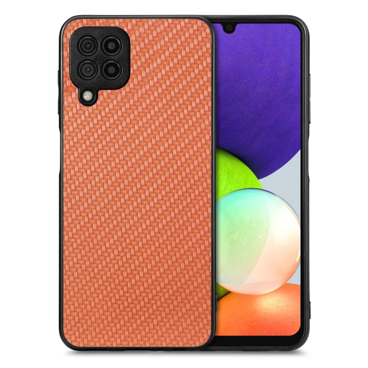 Carbon Fiber Texture Leather Back Cover Phone Case