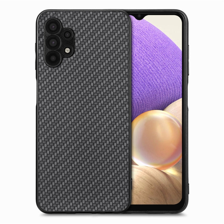 Carbon Fiber Texture Leather Back Cover Phone Case