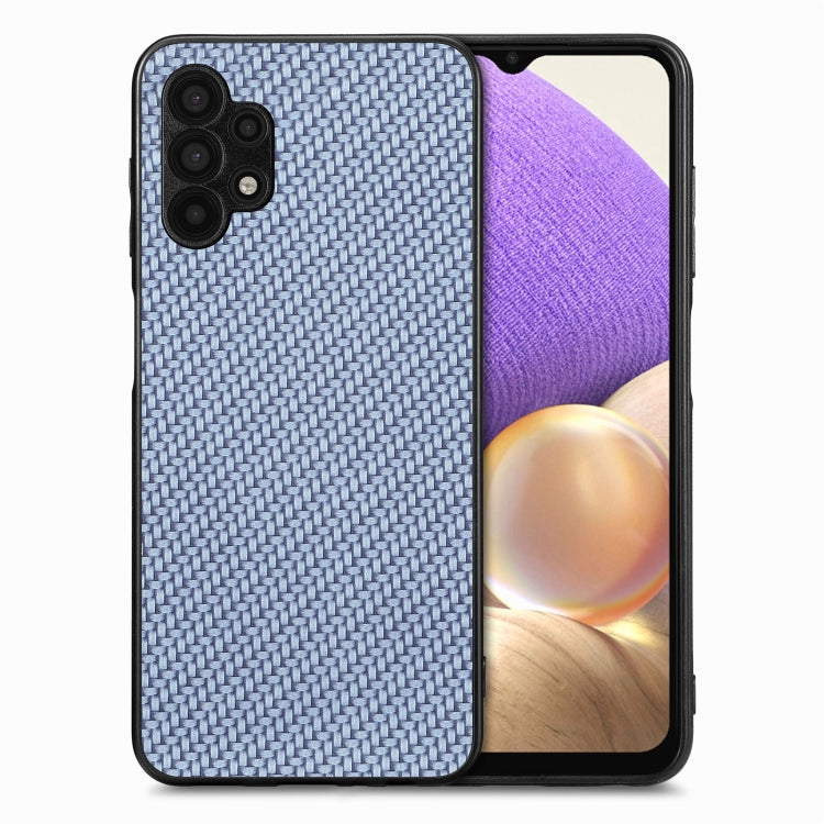 Carbon Fiber Texture Leather Back Cover Phone Case